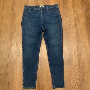 Madewell 10" Hi-Rise Skinny Jeans Size 32